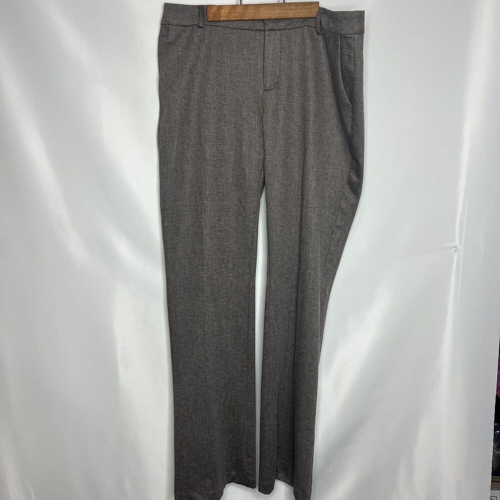 Kut From The Kloth Dress Pants Brown Straight Leg Flat Front Business Career 14
